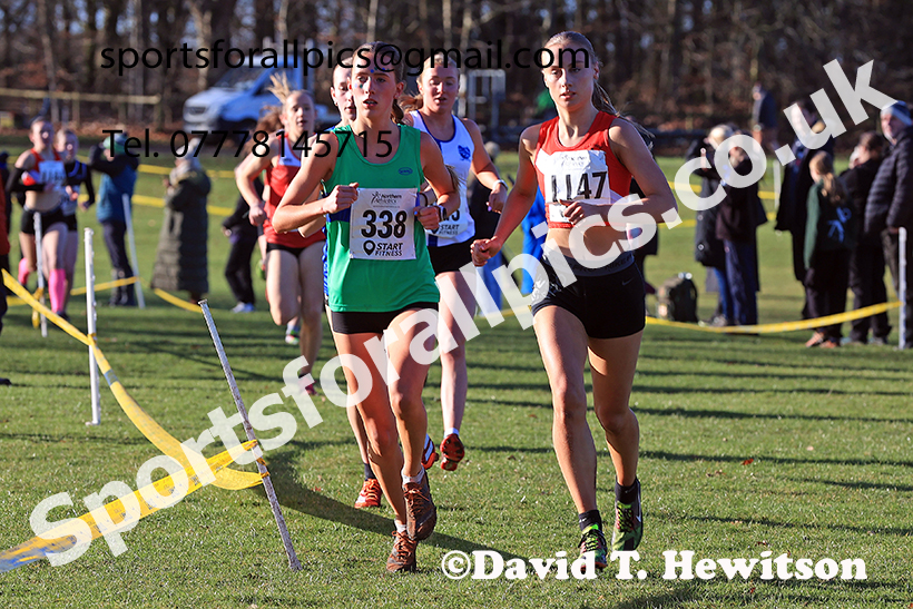 Womens under-17s 2025 Northern Cross Country Champs, Tatton Park, Knutsford, Cheshire. Photo: David T. Hewitson/Sports for All Pics